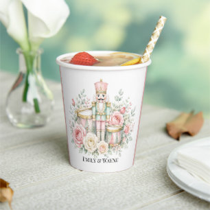 Pastel Nutcracker Christmas Wedding Paper Cups