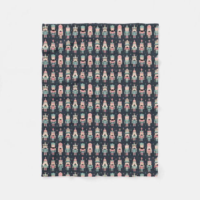 Pastel Nutcracker Fleece Blanket (Front)