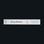 Pastel Nutcracker Merry Christmas Wrap Around Label<br><div class="desc">Make your Christmas season unforgettable with these whimsical nutcracker wrap around address labels. Showcases watercolor pastel Nutcrackers from the beautiful ballet by Pyotr Ilyich Tchaikovsky. It's time for a sugar plum holiday celebration in the Land of Sweets. You can personalise this design by clicking on "Personalise this template" or if...</div>