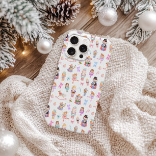 Pastel Nutcracker Pattern iPhone 15 Pro Max Case