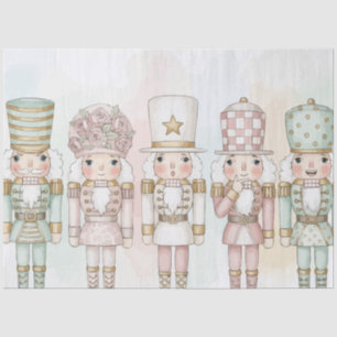 Pastel Nutcracker Toy Collection Watercolor Tissue Paper