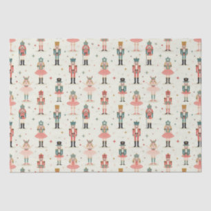 Pastel Nutcrackers and Ballerinas Tissue Paper