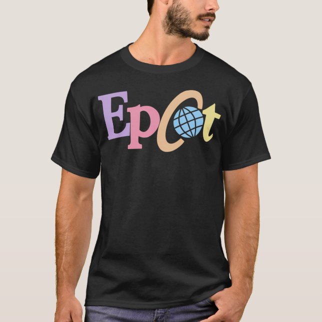 Pastel Old Epcot Logo T-Shirt (Front)