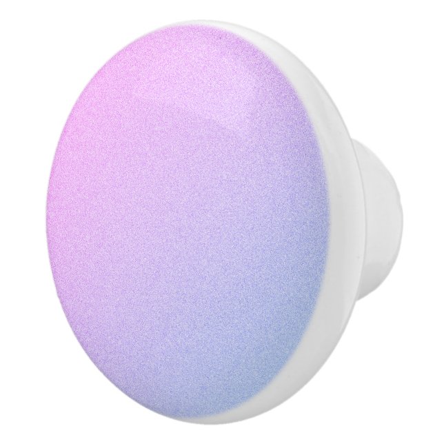 Pastel Ombre Glitter Ceramic Knob (Right)
