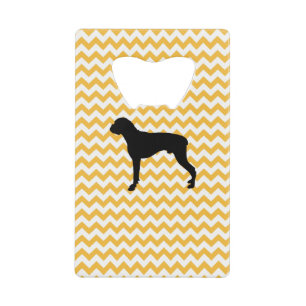 Pastel Orange Chevron With Boxer Silhouette