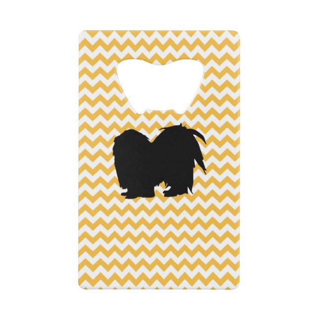 Pastel Orange Chevron With Shih Tzu (Front)