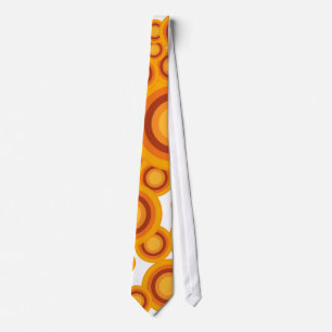 pastel orange circle tie