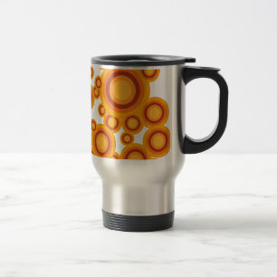 pastel orange circle travel mug