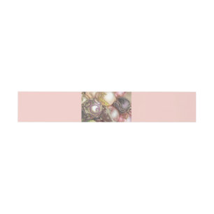 Pastel Ornaments Christmas Invitation Belly Band