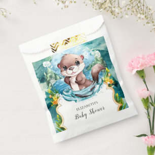 Pastel Otter Baby Shower Favour Bags