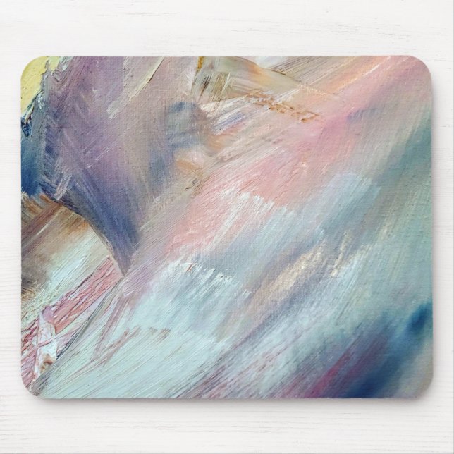 Pastel Paint Abstract Mouse Pad (Front)