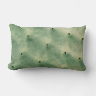 Pastel Pale Green Cactus Succulent Cushion Pillow