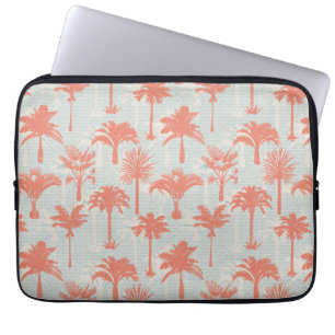 Pastel Palm Tree Pattern Laptop Sleeve