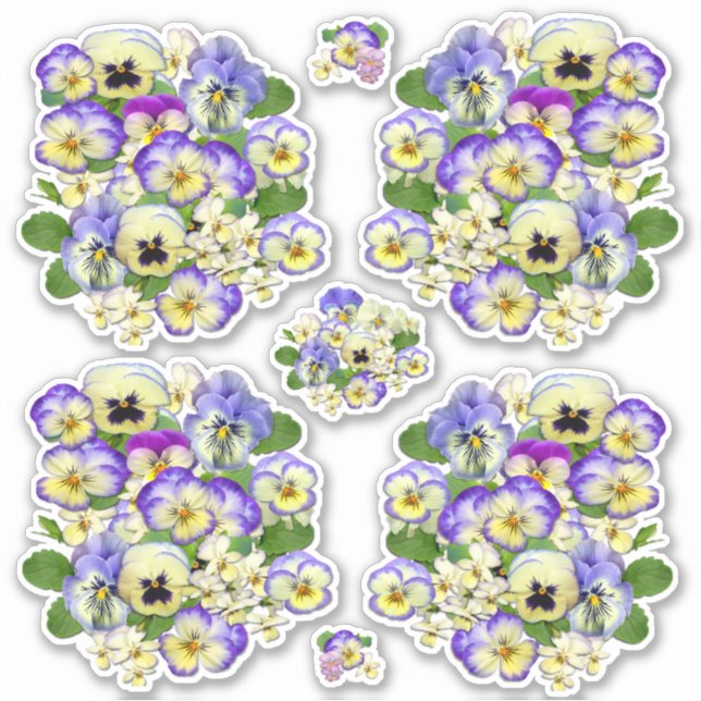 Pastel Pansies Vinyl (Front)