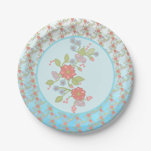 pastel  paper plate