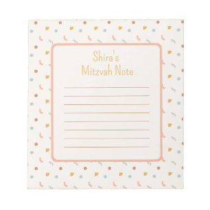 Pastel party Mitzvah Note