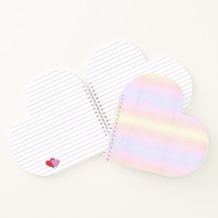 Pastel – pastellfarben – coloured Herz ♥ Heart Notebook