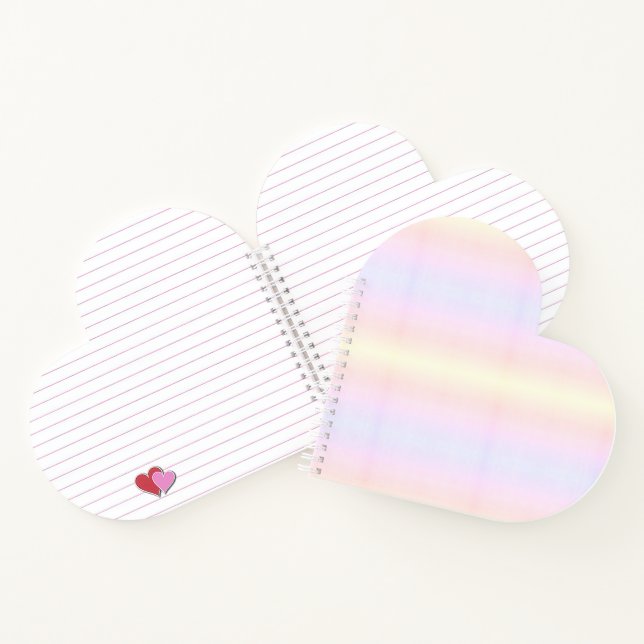 Pastel – pastellfarben – coloured Herz ♥ Heart Notebook (Inside)