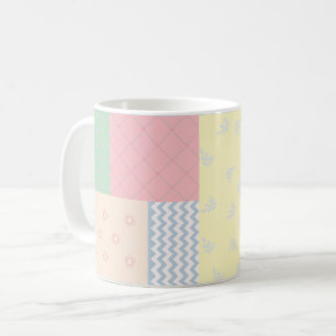 Pastel Patchwork Coffee Mug