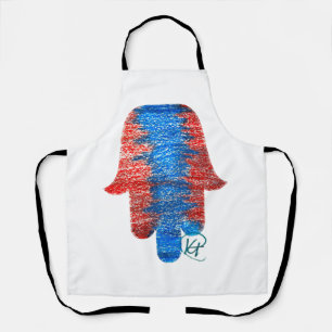 Pastel Patriotic Hamsa Art Apron