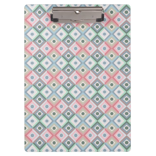 Pastel Pattern Clipboard (Front)