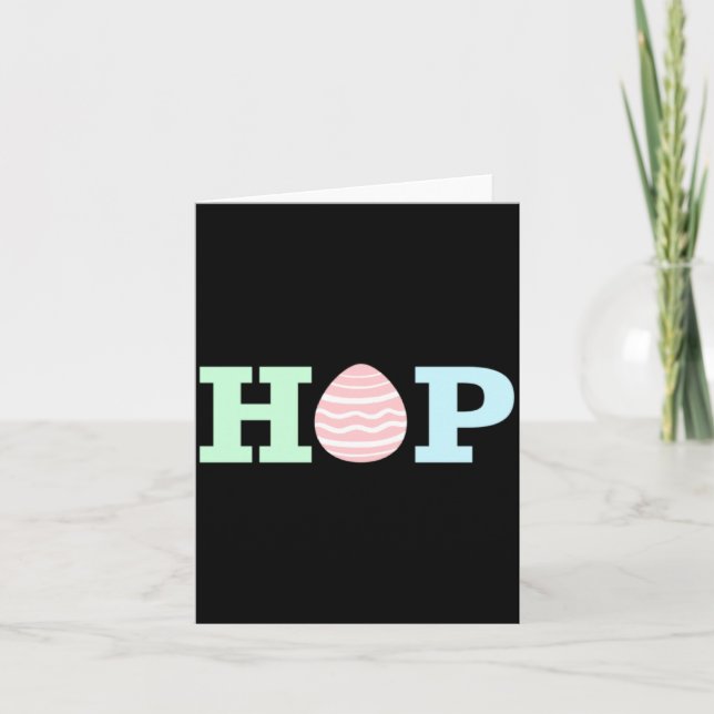 Pastel Pattern Egg Easter Day Card (Front)