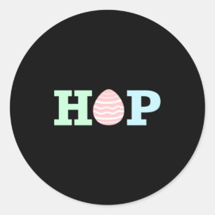 Pastel Pattern Egg Easter Day Classic Round Sticker