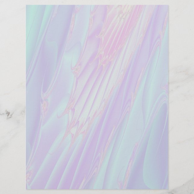 Pastel Pattern Fractal - Sea Shell Style. (Front)