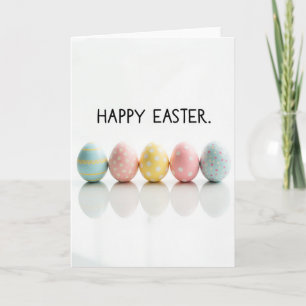 Pastel Pattern Happy Easter Card