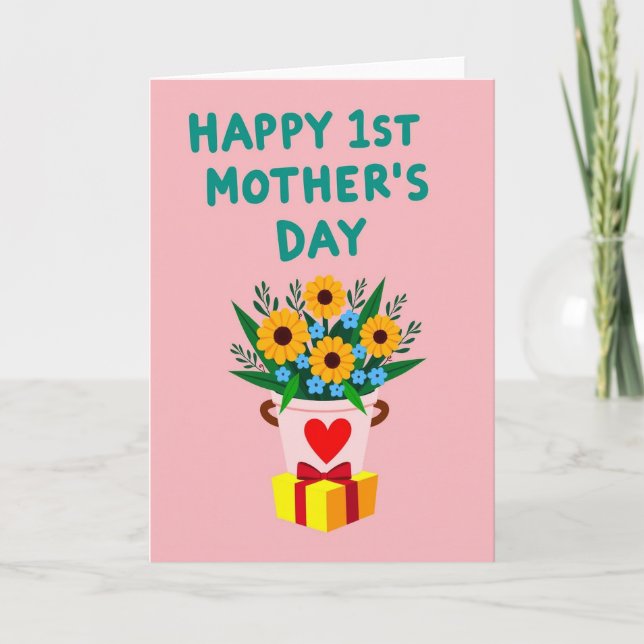 Pastel Pattern Mothers Day Card (Front)