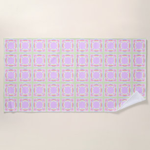Pastel Pattern Summer Beach Towel