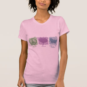 Pastel Peace, Love, and Cotons de Tulear T-Shirt