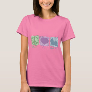 Pastel Peace, Love, and Shih Tzus T-Shirt