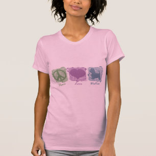Pastel Peace, Love, and Westies T-Shirt
