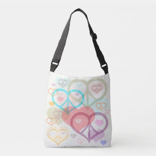 Pastel Peace & Love Crossbody Bag
