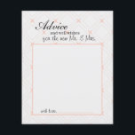 Pastel Peach and Cream Geometric Advice Card<br><div class="desc">Our Just Peachy collection will add a touch of fun soft colours to your stationery. Personalise our gorgeous stationery with your event details easily and quickly,  simply press the customise it button. Coordinating backside is included. Matching items to complete your event collection are available in our Zazzle store!</div>