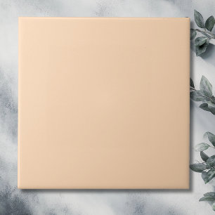 Pastel Peach Blossom Solid Colour Classic Elegan Tile