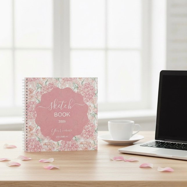 Pastel peach rose notebook (Creator Uploaded)