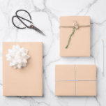 Pastel Peach Solid Colour | Classic | Elegant Wrapping Paper Sheet<br><div class="desc">Pastel Peach Solid Colour | Pastel Colours | Classic | Elegant | Trendy | Stylish | Professional Design</div>