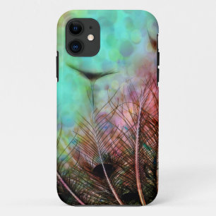 Pastel Peacock Feathers Case-Mate iPhone Case
