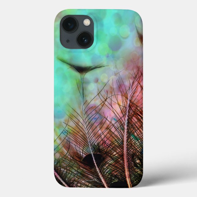 Pastel Peacock Feathers iPad Air Case (Back)