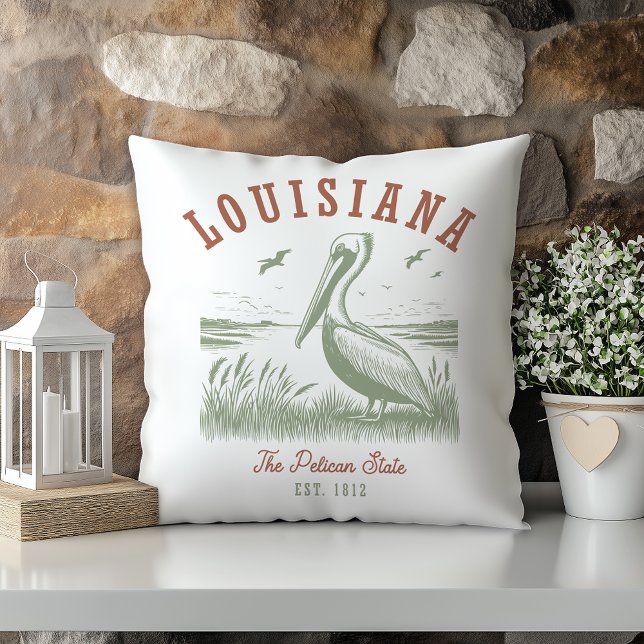 Pastel Pelican Louisiana State Cushion (Creator Uploaded)