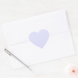 Pastel Periwinkle Purple Heart Sticker