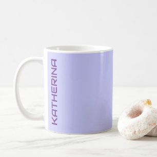 Pastel Periwinkle Solid Colour Personalised Coffee Mug