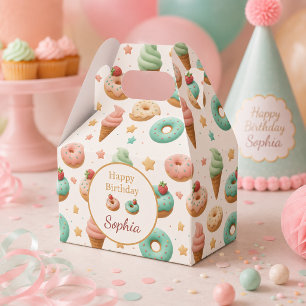 Pastel Personalised Sweet Treats Birthday Favour Box