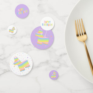 Pastel Pinata Birthday Table Confetti