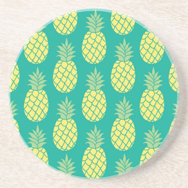 Pastel Pineapples Coaster (Front)