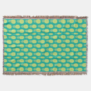 Pastel Pineapples Throw Blanket