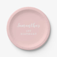 Pastel Pink 1st Birthday Script