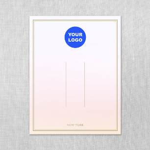 Pastel Pink Add Logo Ombre  Hair Clip Display Invitation